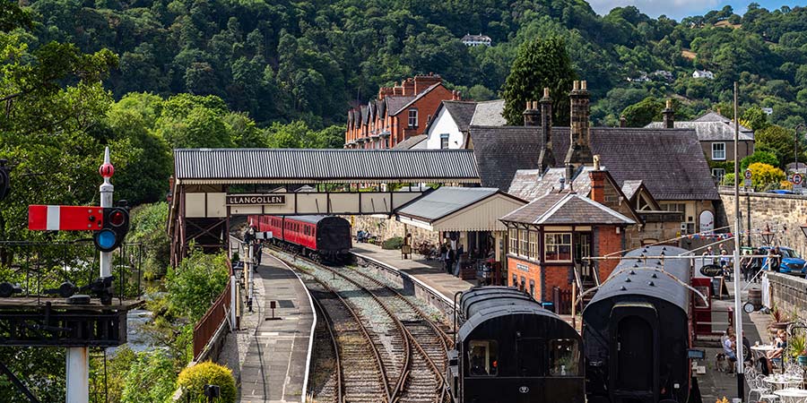 Travelling on the Llangollen Steam Railway
