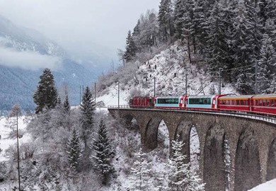 Glacier Express in Winter Glacier Express in Winter